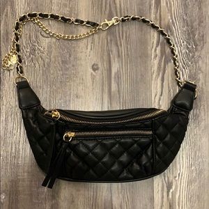 Quilted leather fanny pack